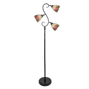 Amara - 3 Light Floor Lamp-70 Inches Tall and 20 Inches Wide