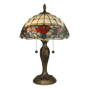 Malta Tiffany - Two Light Table Lamp