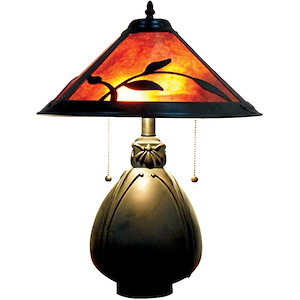 Fall Leaves - Two Light Table Lamp
