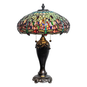 Aurelia Dragonfly - 2 Light Table Lamp-27 Inches Tall and 18 Inches Wide