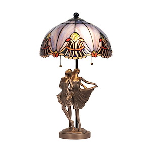 Ballerina - 2 Light Table Lamp-22 Inches Tall and 14 Inches Wide