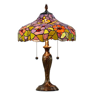 Toscany Garden - 2 Light Table Lamp-23 Inches Tall and 16 Inches Wide
