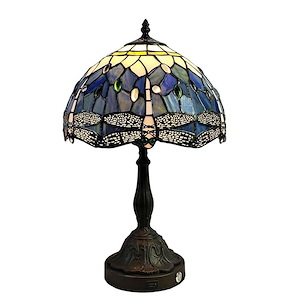 Jordan Dragonfly - 1 Light Table Lamp with USB Port-19 Inches Tall and 12 Inches Wide