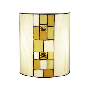 Sunrisa - 7.5W 1 LED Vertical Wall Sconce-9.75 Inches Tall and 7.75 Inches Wide