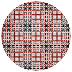 Marlo - Round Area Rug in Red Finish-Multiple Sizes - 1301619