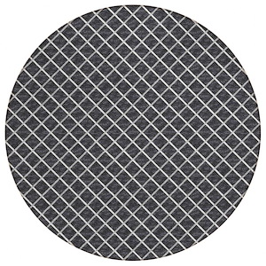 York - Round Area Rug in Black Finish-Multiple Sizes