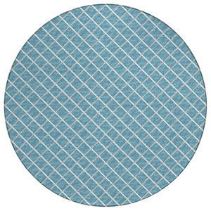 York - Round Area Rug in Skyblue Finish-Multiple Sizes