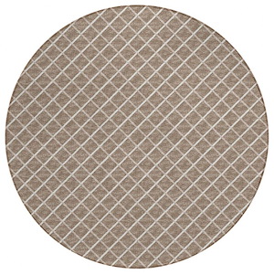 York - Round Area Rug in Taupe Finish-Multiple Sizes