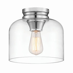 Ezra - 1 Light Flush Mount-8.25 Inches Tall And 9 Inches Wide - 1090919