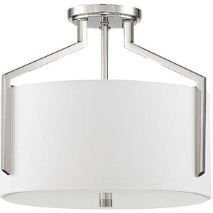 Elara - 3 Light Semi-Flush Mount -12.75 Inch Tall and 15 Inch Wide - 1376115