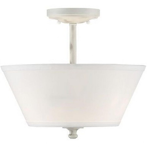 Newport - 2 Light Semi-Flush Mount -12.25 Inch Tall and 13.5 Inch Wide - 1376120
