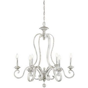 Newport - 6 Light Chandelier-33.75 Inch Tall and 31.75 Inch Wide - 1376124