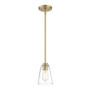 Westin - 1 Light Pendant In Modern Style-7.25 Inches Tall and 5 Inches Wide - 1157118