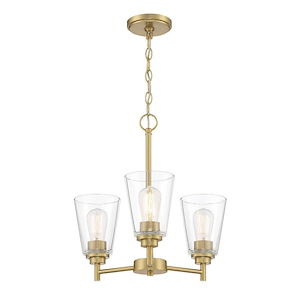 Westin - 3 Light Chandelier In Modern Style-17.25 Inches Tall and 18 Inches Wide