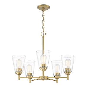 Westin - 5 Light Chandelier In Modern Style-20 Inches Tall and 24 Inches Wide