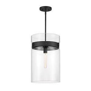 Midnight LA - 1 Light Pendant In Modern Style-18.5 Inches Tall and 12 Inches Wide - 1158001