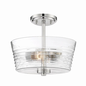 Ingo - 2 Light Semi-Flush Mount-11 Inches Tall And 12 Inches Wide - 1212072
