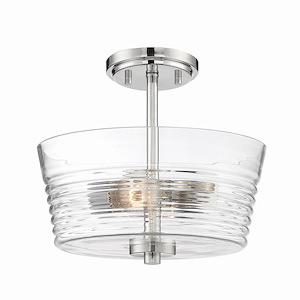 Ingo - 2 Light Semi-Flush Mount-11 Inches Tall And 12 Inches Wide - 1212072