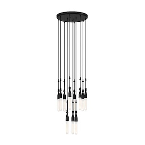 Louise - 11 Light Chandelier In Glam Style-10.5 Inches Tall and 15 Inches Wide
