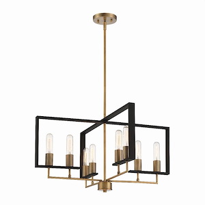 Chicago Pm - 8 Light Chandelier-14.5 Inches Tall And 28 Inches Wide - 1090893