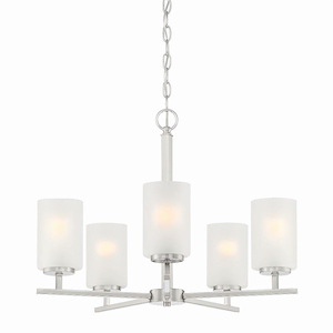 Carmine - 5 Light Chandelier-18 Inches Tall and 24 Inches Wide - 1090878