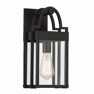 Monroe - 1 Light Wall Lantern-14 Inches Tall And 7 Inches Wide - 1211832