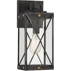 Shady Glen - 1 Light Wall Lantern-16.5 Inches Tall And 7 Inches Wide