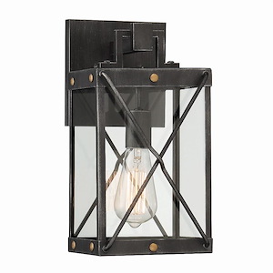 Shady Glen - 1 Light Wall Lantern-13.5 Inches Tall And 7 Inches Wide
