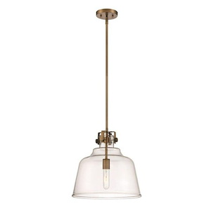 Porter - 1 Light Pendant-14 Inches Tall And 15 Inches Wide