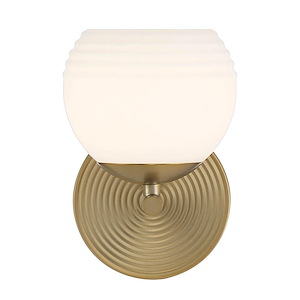 Moon Breeze - 1 Light Wall Sconce In Retro Style-8.25 Inches Tall and 5.5 Inches Wide