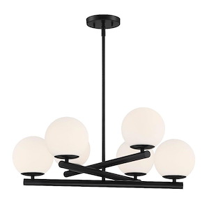 Crown Heights - 6 Light Chandelier In Modern Style-9.75 Inches Tall and 26 Inches Wide - 1157284