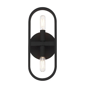 Carousel - 2 Light Wall Sconce In Modern Style-13.5 Inches Tall and 5.25 Inches Wide - 1158129