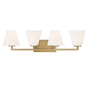Palmyra - 4 Light Bath Vanity In Mid-Century Modern Style-8.75 Inches Tall and 32.75 Inches Wide - 1159283