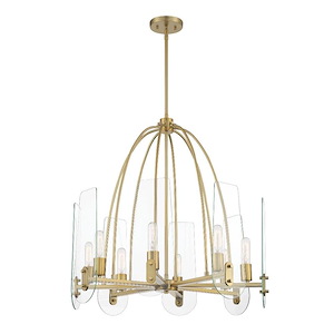 Bergen Beach - 8 Light Chandelier In Glam Style-28.5 Inches Tall and 28 Inches Wide