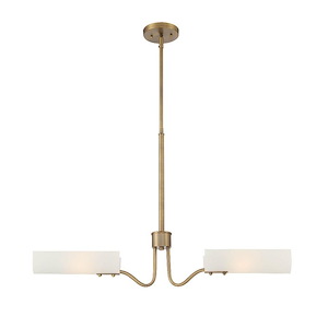 Manhasset - 2 Light Island In Modern Style-22 Inches Tall and 33 Inches Wide - 1160630