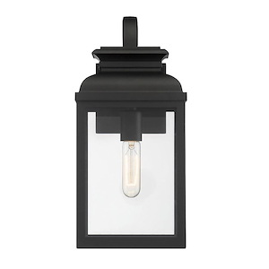 Milton - 1 Light Outdoor Wall Lantern In Transitional Style-16 Inches Tall and 7.75 Inches Wide