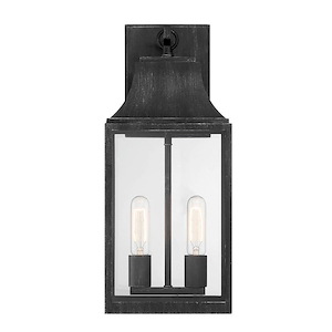 Blueberry Trail - 2 Light Outdoor Wall Lantern In Transitional Style-19.5 Inches Tall and 8.5 Inches Wide