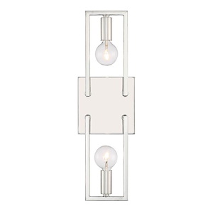 Finni - 2 Light Wall Sconce In Retro Style-16 Inches Tall and 5 Inches Wide
