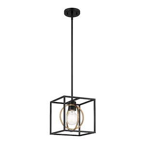 Kew Gardens - 1 Light Convertible Pendant In Modern Style-8.5 Inches Tall and 8.5 Inches Wide - 1159360