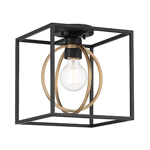 Kew Gardens - 1 Light Semi-Flush Mount In Modern Style-10.75 Inches Tall and 10 Inches Wide - 1159276