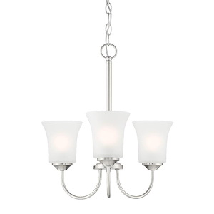 Bronson - 3 Light Chandelier In Transitional Style-19.25 Inches Tall and 18 Inches Wide