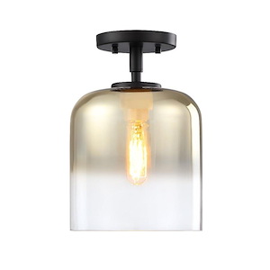 Gatsby - 1 Light Semi-Flush Mount -12.5 Inch Tall and 8.5 Inch Wide - 1376235