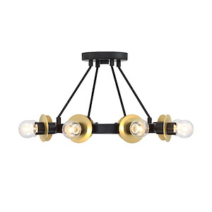 Harmoni - 8 Light Convertible Semi-Flush Mount-9.5 Inch Tall and 16 Inch Wide - 1376258