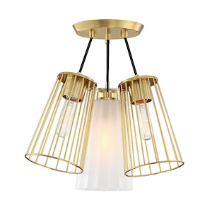 Liana - 4 Light Semi-Flush Mount -16.75 Inch Tall and 17.5 Inch Wide - 1376283