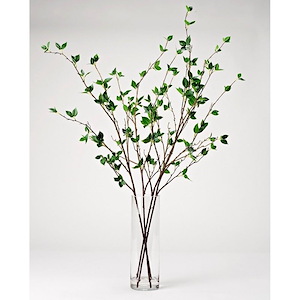 Real Touch Cherry Leaf Branches - Vase-48 Inches Tall and 40 Inches Wide