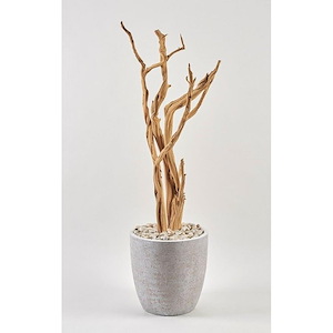Ghostwood - Round Planter-60 Inches Tall and 18 Inches Wide