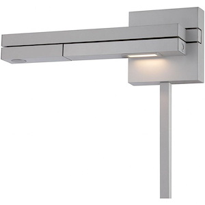 Flip - 8.5W 1 LED Left Swing Arm Wall Mount In Contemporary Style-4.5 Inches Tall and 22 Inches Wide