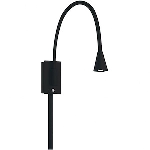 Stretch - 17.24W 1 LED Swing Arm Wall Mount In Contemporary Style-12 Inches Tall and 14 Inches Wide