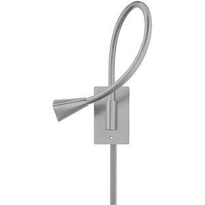 Stretch - 17.24W 1 LED Swing Arm Wall Mount In Contemporary Style-12 Inches Tall and 14 Inches Wide