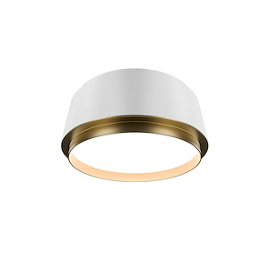 Salvo - 18W 1 4CCT LED Flush Mount-4 Inch Tall and 9 Inch Wide